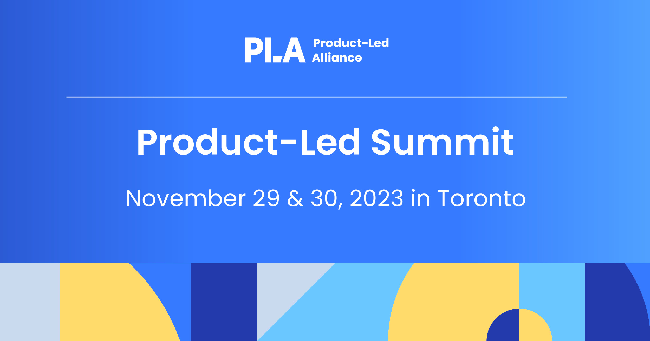 Product-Led Summit Toronto